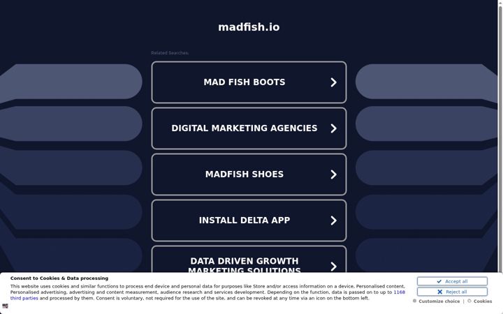 Screenshot of madfish.io