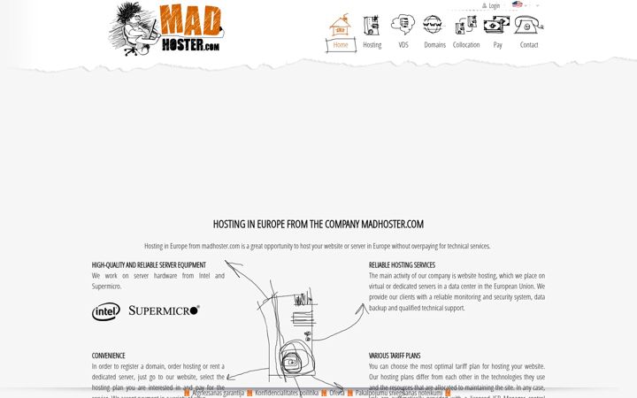Screenshot of madhoster.com