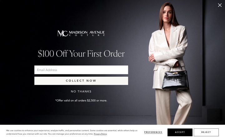 Screenshot of madisonavenuecouture.com