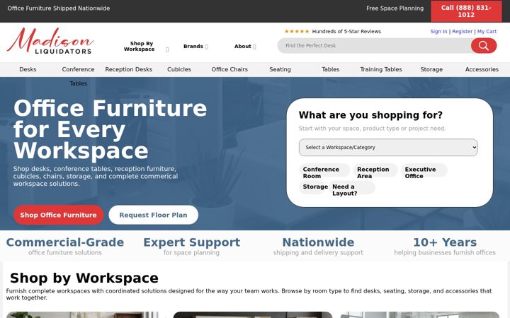 Screenshot of madisonliquidators.com