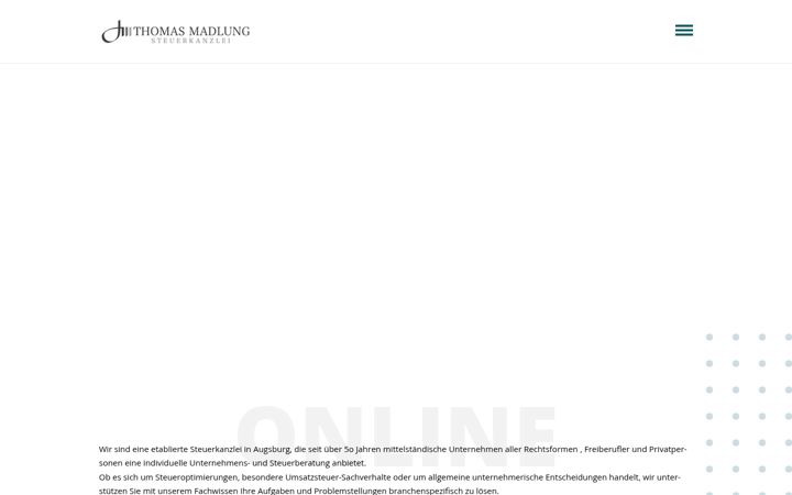 Screenshot di madlung-steuerkanzlei.de