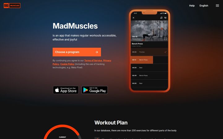 Zrzut ekranu madmuscles.com