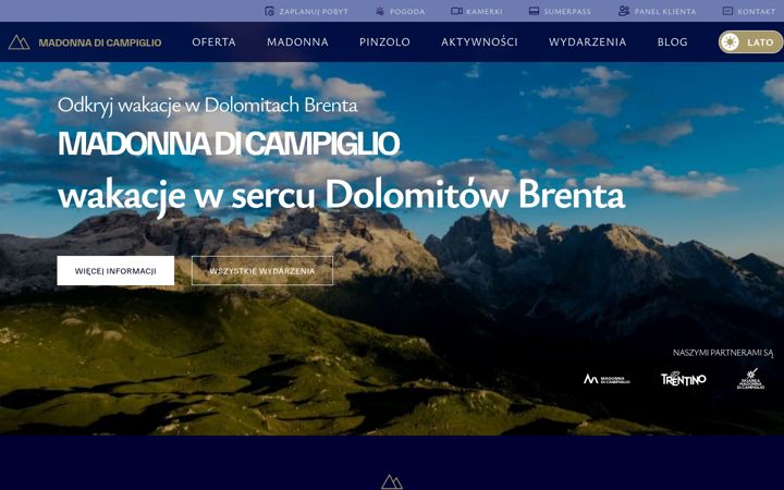 Screenshot of madonnadicampiglio.com.pl