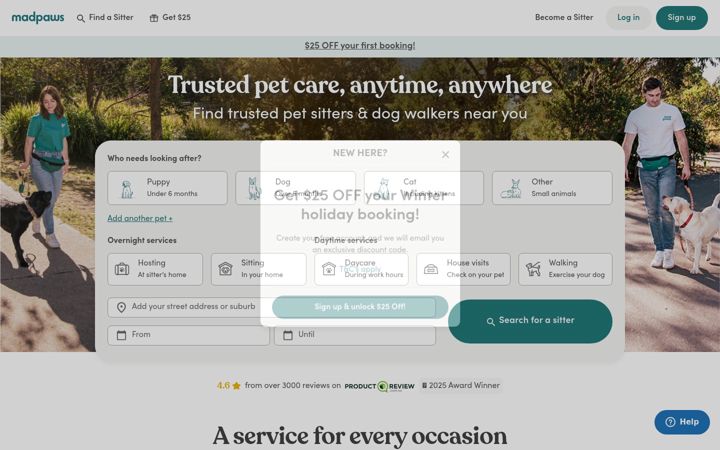 Screenshot of madpaws.com.au