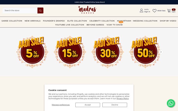 Screenshot of madrassarees.com