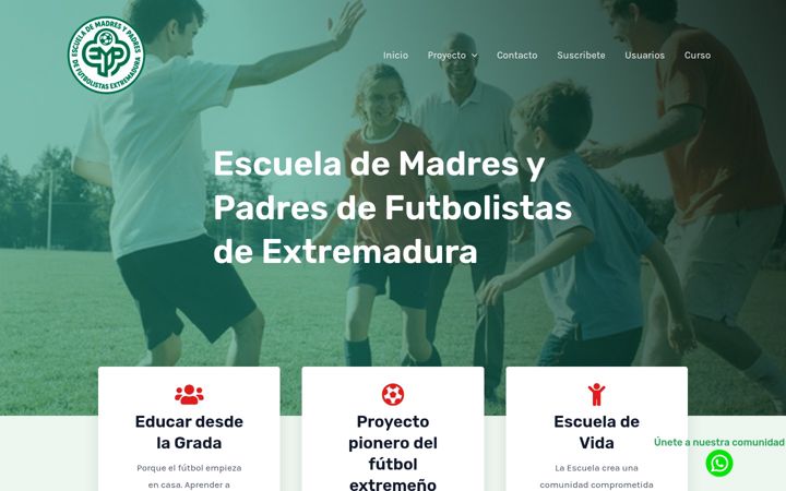 Snímek obrazovky madresypadres.com