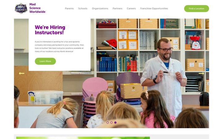 Zrzut ekranu madscience.org