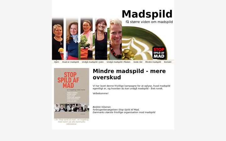 Screenshot of madspild.net