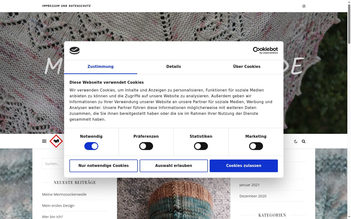 Captură de ecran a bannerului de consimțământ afișat înainte de orice interacțiune