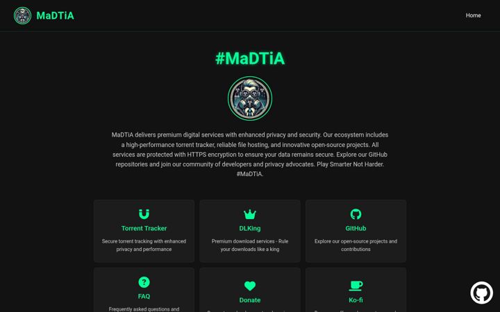 Screenshot of madtia.cc