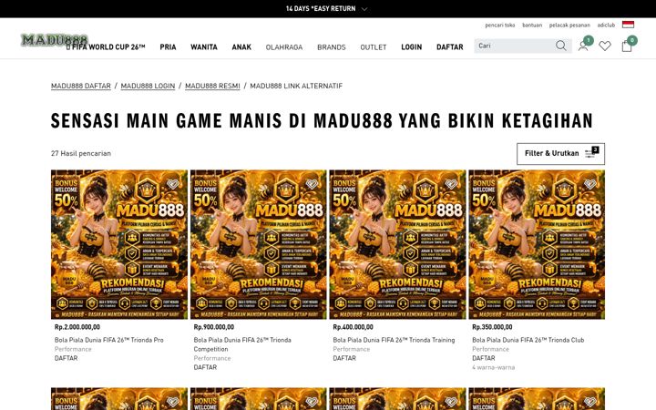 Screenshot of madu888.site