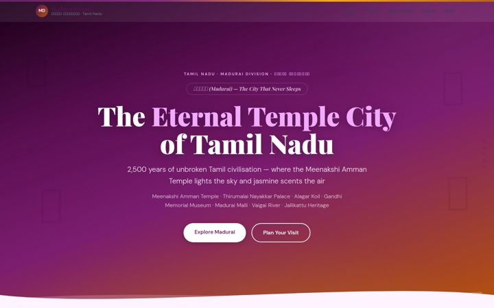 Screenshot of maduraidistrict.com