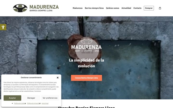 Screenshot of madurenza.com
