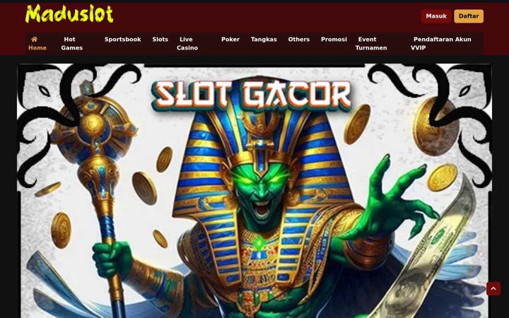 Screenshot of maduslot.org