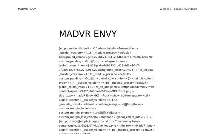 Screenshot of madvrenvy.fr