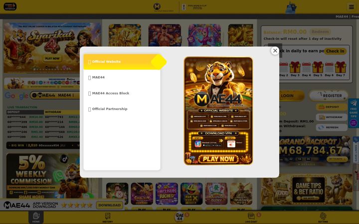 Screenshot of mae44.xyz