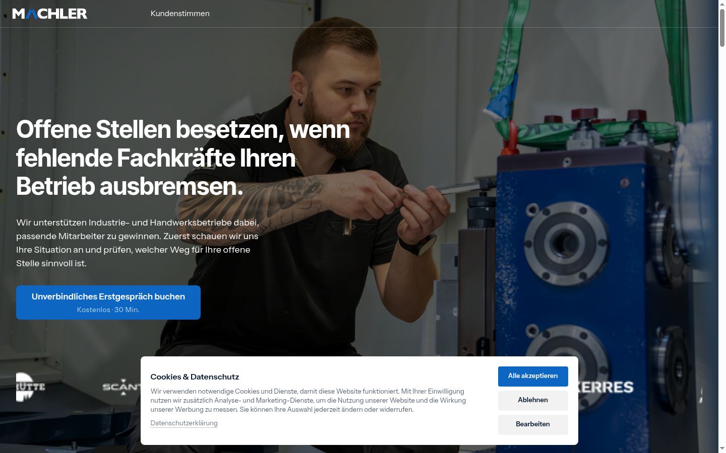 Ekraanipilt nõusolekubännerist, mida näidati enne mis tahes suhtlust