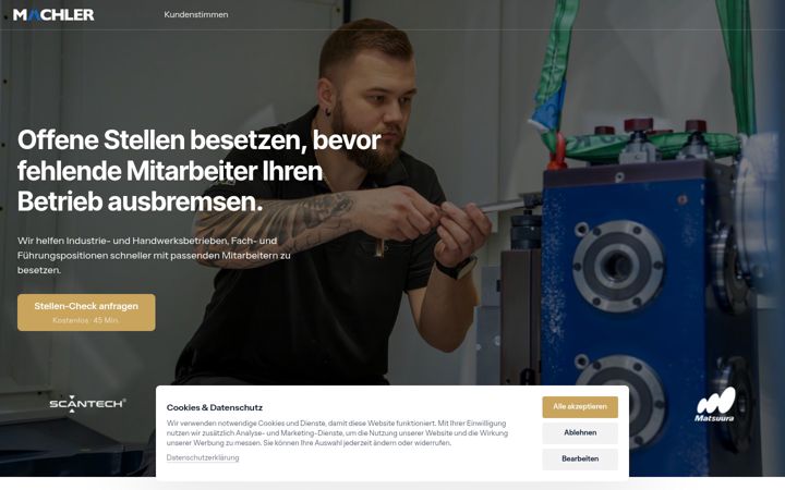 Screenshot of maechler-consulting.de