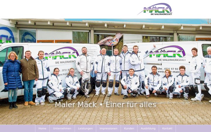 Screenshot of maeck-gmbh.de