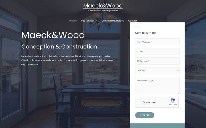 Screenshot of maeck-wood.be