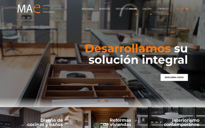 Screenshot of maecocina.es