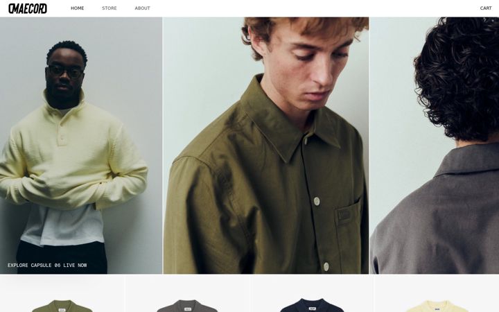 Screenshot of maecor.store