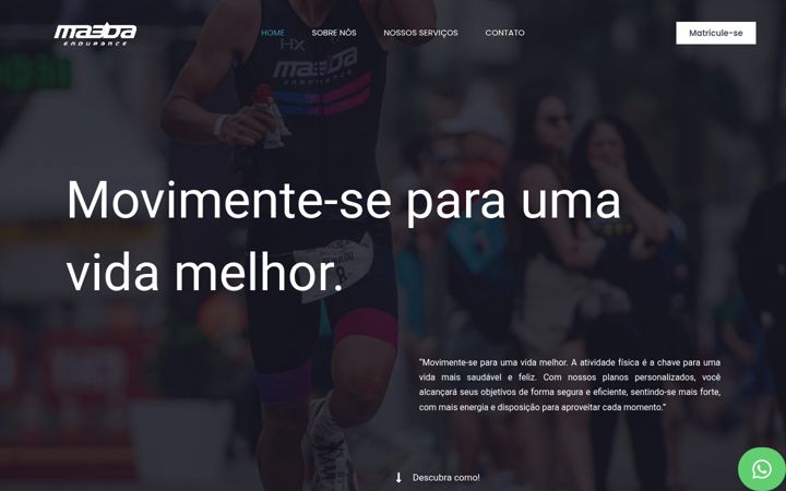 Screenshot of maedaendurance.com.br