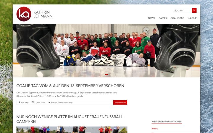 Screenshot of maedchenfussballcamp.com