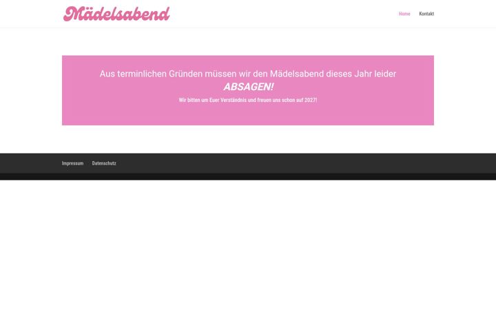 Screenshot of maedelsabend.eu