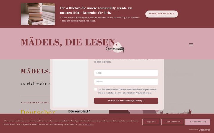 Screenshot of maedelsdielesen.de