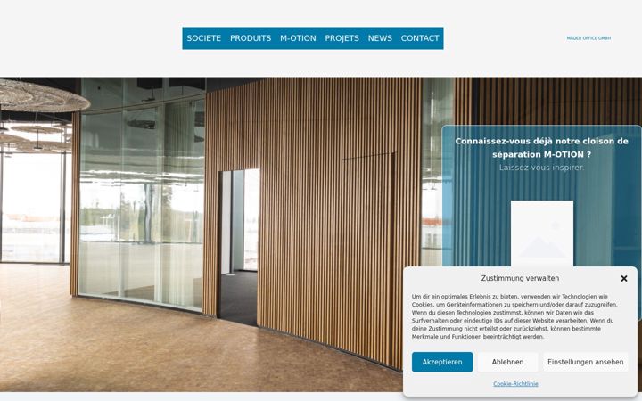 Screenshot of maeder-office.lu