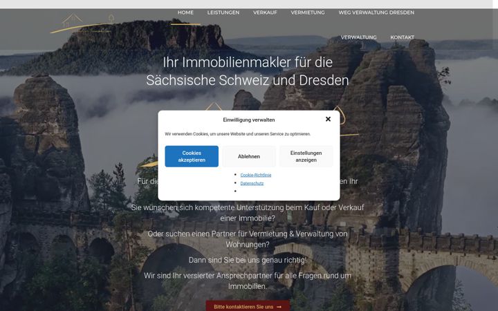 Screenshot of maedler-immobilien.de