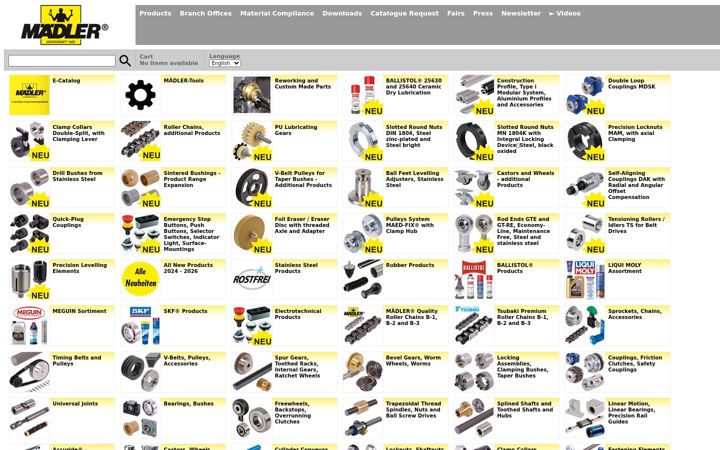 Screenshot of maedler.nl