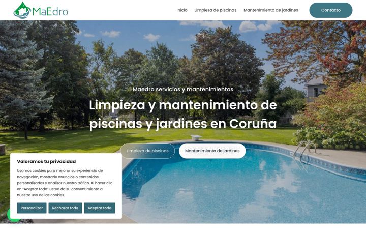 Screenshot of maedro.es
