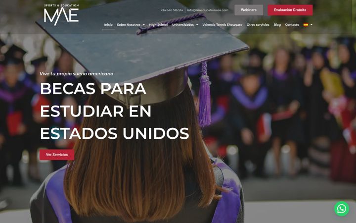 Screenshot of maeducationusa.com