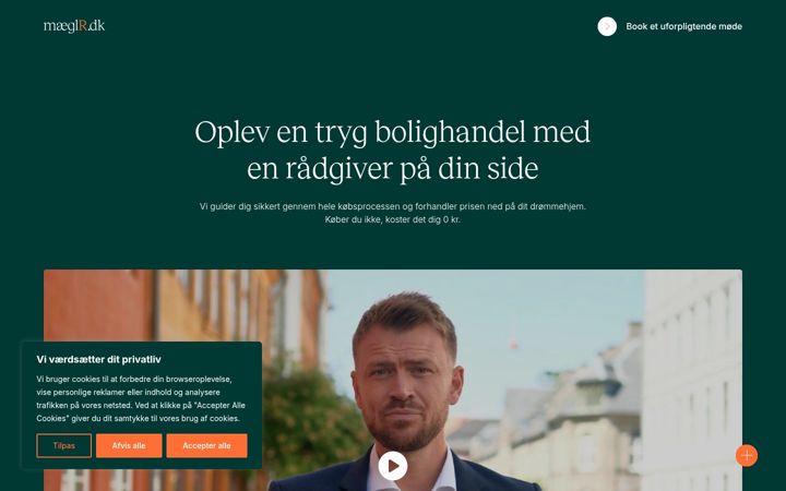 Screenshot of maeglr.com