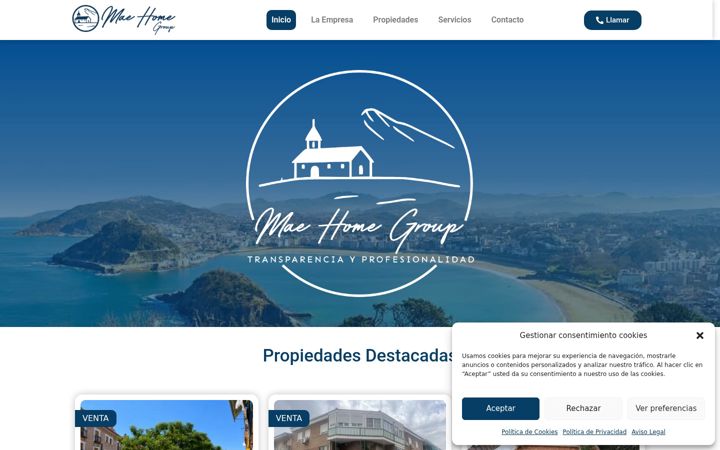 Screenshot of maehomegroup.com