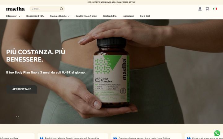 Screenshot of maelha.com