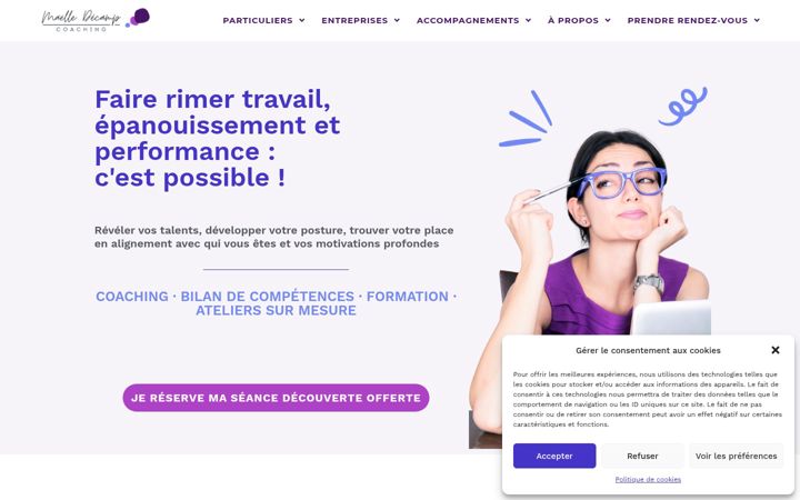 Screenshot of maelle-decamp.fr