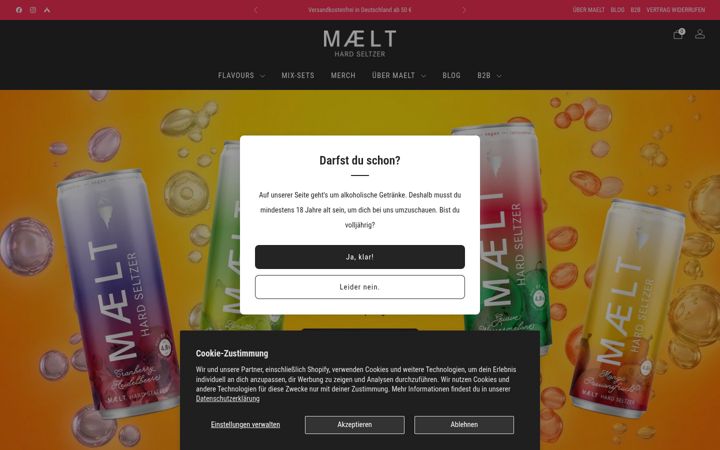 Screenshot του maelt.de