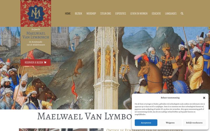 Screenshot of maelwaelvanlymborch.nl