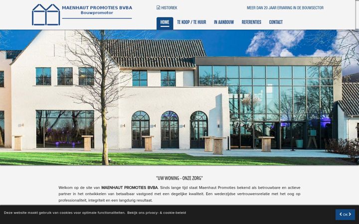 Screenshot of maenhautpromoties.be