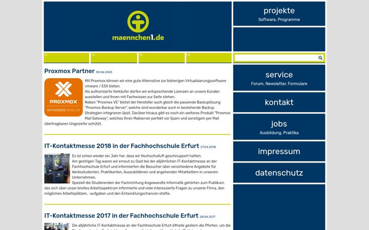 Screenshot of maennchen1.de