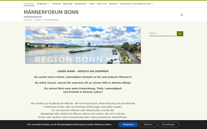 Screenshot of maennerforum-bonn.de