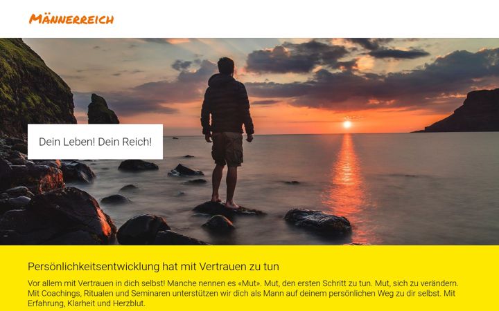 Screenshot of maennerreich.ch