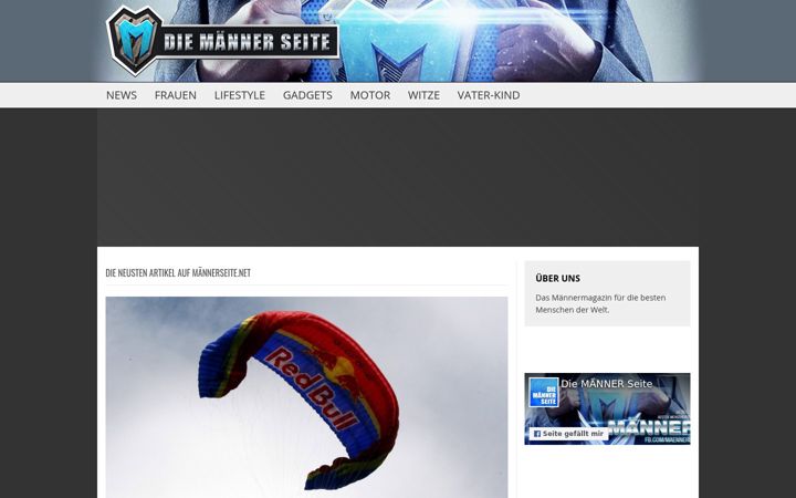 Screenshot of maennerseite.net