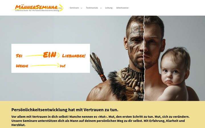 Screenshot of maennerseminar.ch