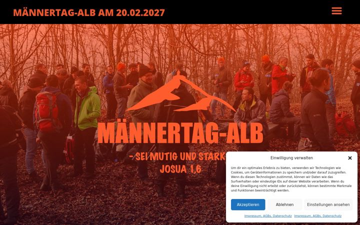 Screenshot of maennertag-alb.de
