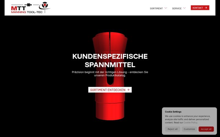 Screenshot of maenning-tt.de