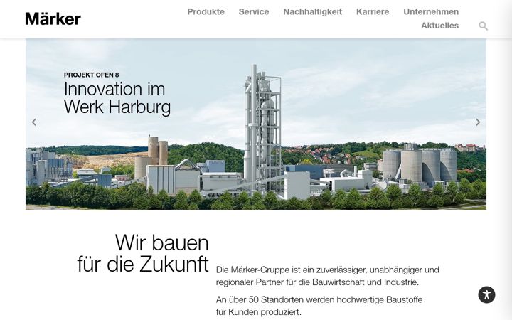 Screenshot of maerker-gruppe.de